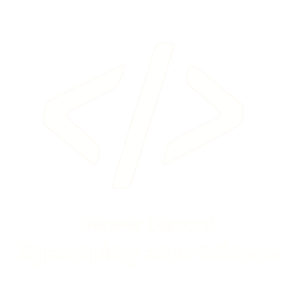 Serwer Discord "Egzaminy zawodowe"